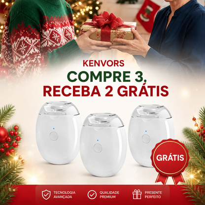 💅✨ Kenvors — Lima Elétrica Automática para Unhas de Toda a Família 👨👩👧👦
