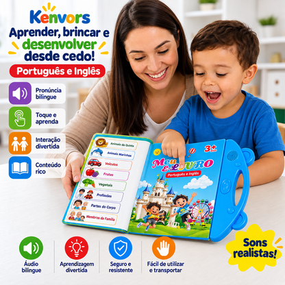 Livro Falante Bilíngue kenvors™ - Português e Inglês