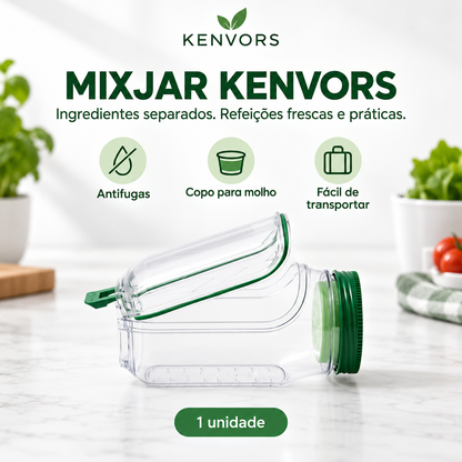 🔥 Kenvors™ — Marmita com Compartimentos e Recipiente para Molho Integrado