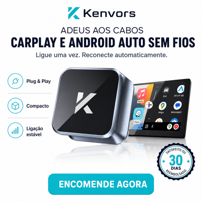 🔥 STOCK LIMITÉ — Kenvors Mini Cube 3.0, Transformez votre CarPlay/Android Auto Filaire en Sans Fil