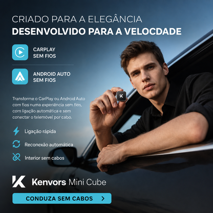 🔥 STOCK LIMITÉ — Kenvors Mini Cube 3.0, Transformez votre CarPlay/Android Auto Filaire en Sans Fil