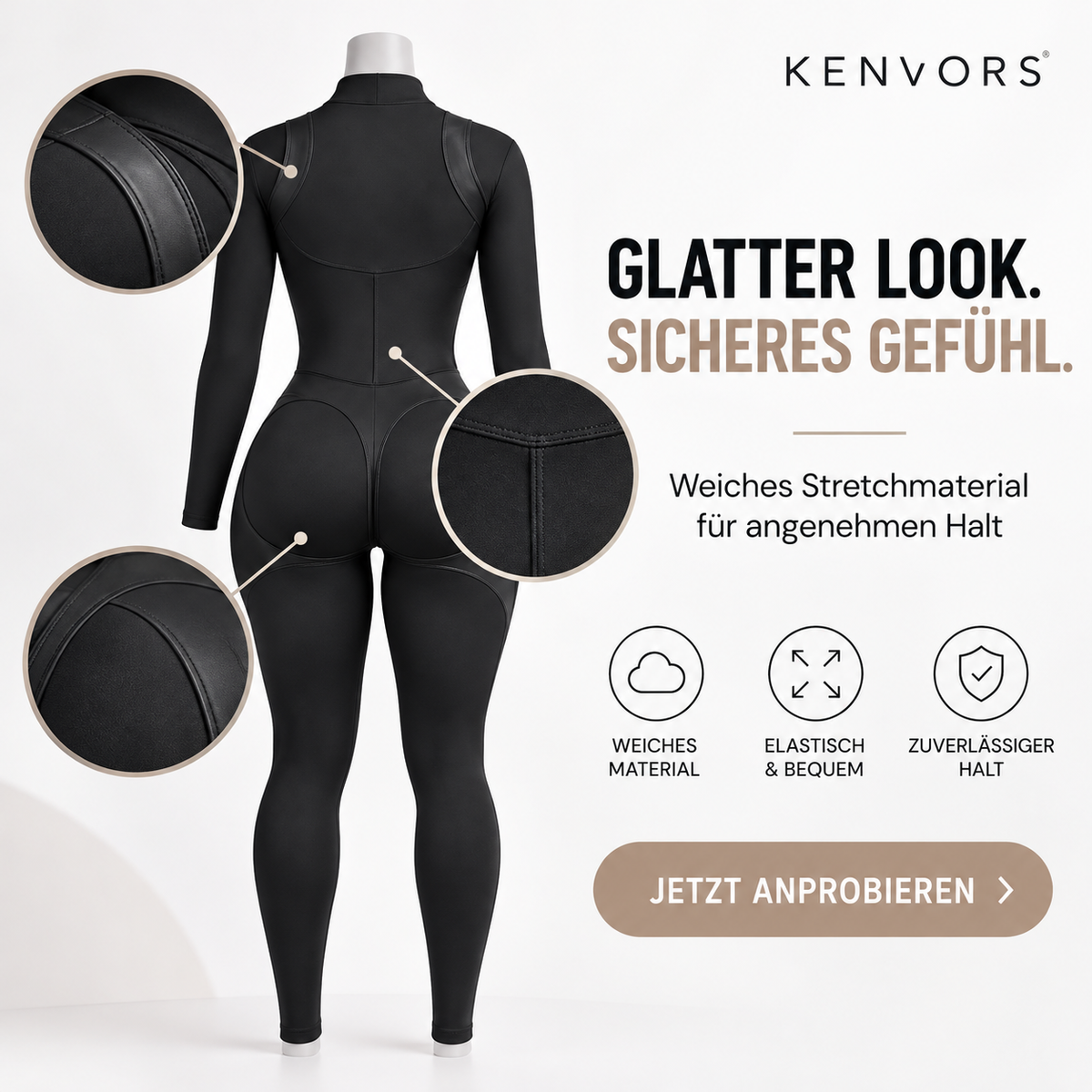 🔥 BEGRENZTER VORRAT — Kenvors™, Figurformender langer Jumpsuit im Korsett-Stil