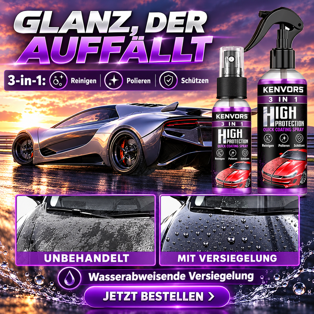 🔥 BEGRENZTER VORRAT — Kenvors™, 3-in-1-Lackschutzspray