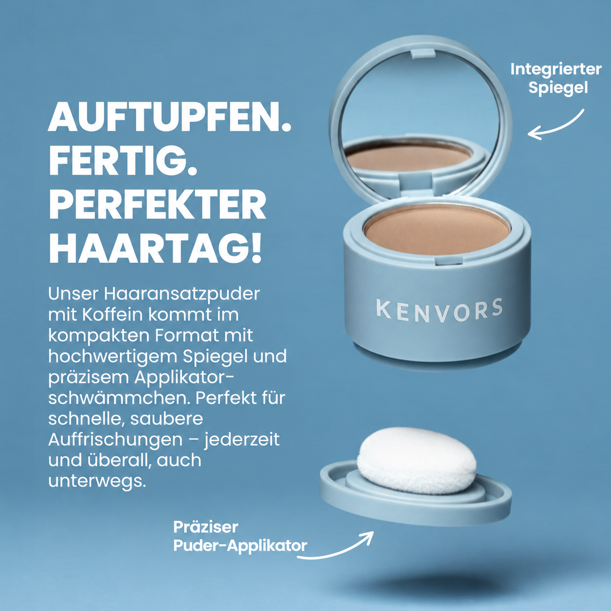 🔥 BEGRENZTER VORRAT — Kenvors™, Haarpuder mit Sofortabdeckung