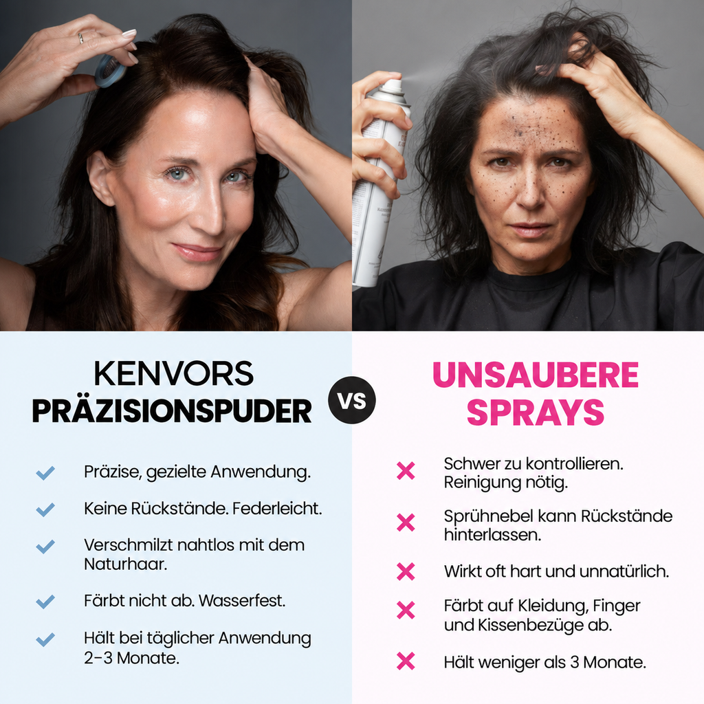 🔥 BEGRENZTER VORRAT — Kenvors™, Haarpuder mit Sofortabdeckung