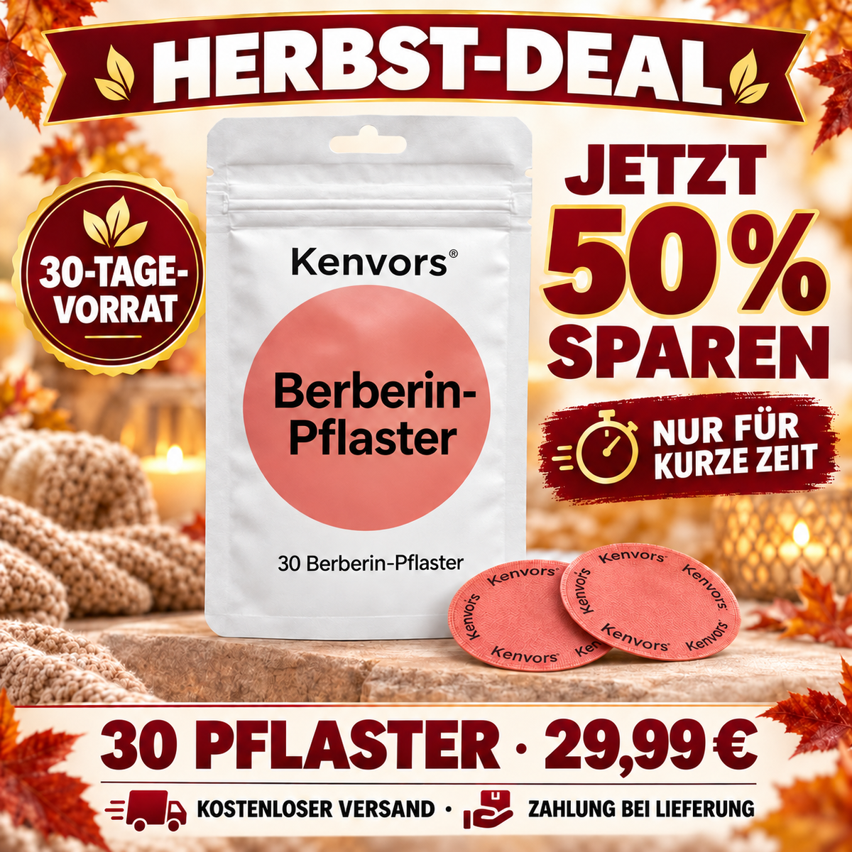 Berberina-Pflaster — Kenvors™