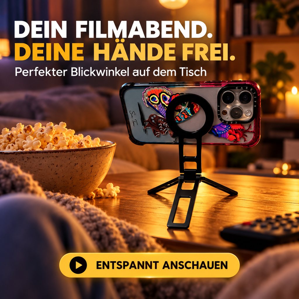 🔥 BEGRENZTER VORRAT — Kenvors™, Faltbares Magnetstativ für Smartphones