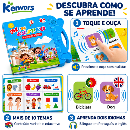 Livro Falante Bilíngue kenvors™ - Português e Inglês