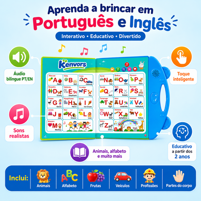 Livro Falante Bilíngue kenvors™ - Português e Inglês